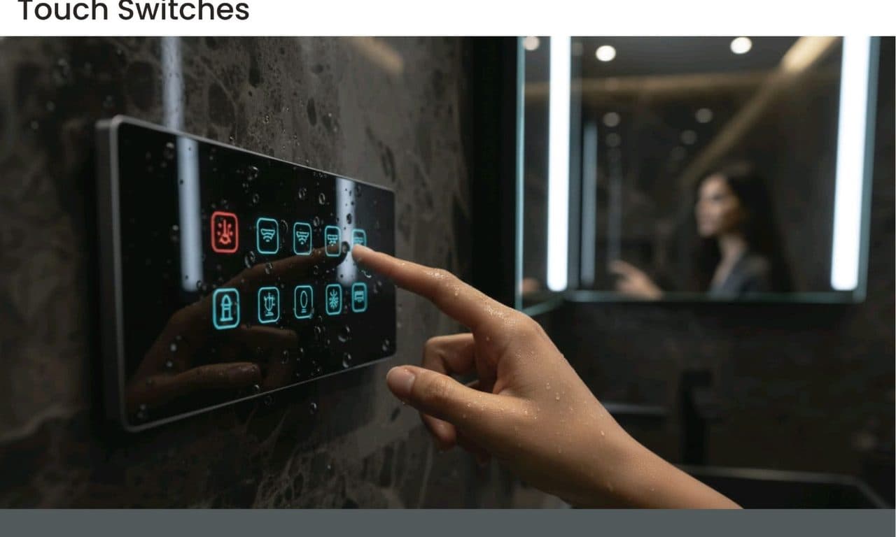A hand touching a Prism panel